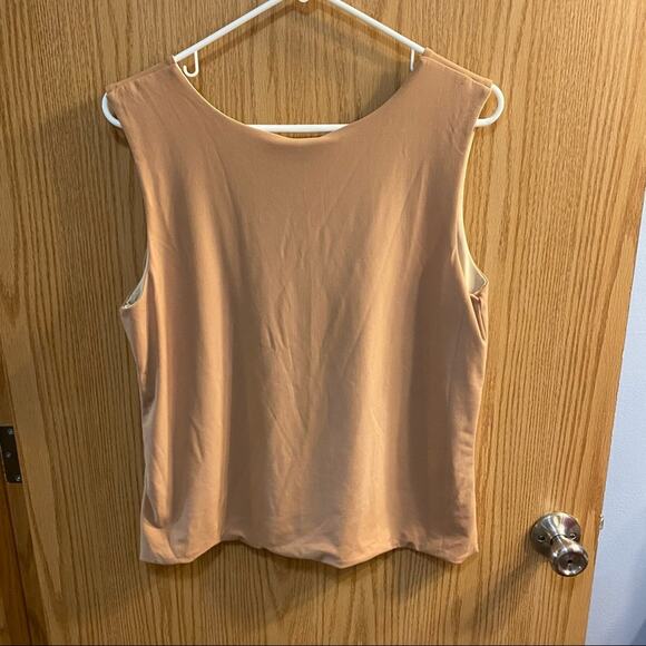 NWT Scissors Paper Rock Sleeveless Top Women's Size Large Wide Straps w/ Spandex - Picture 5 of 5